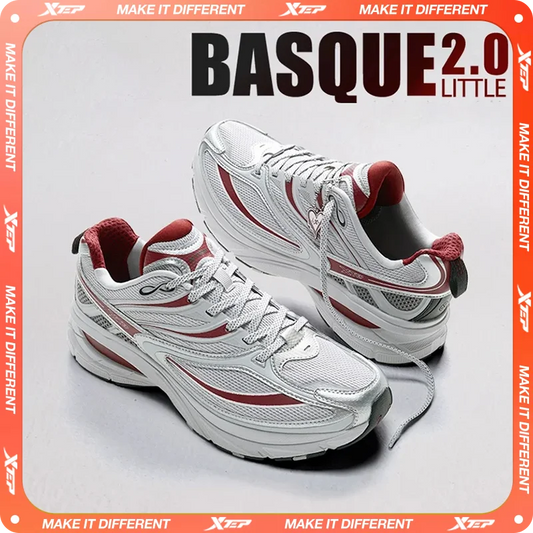 Xtep Little Basque 2 Men’s Vintage Sneakers – Breathable, Durable, Non-Slip