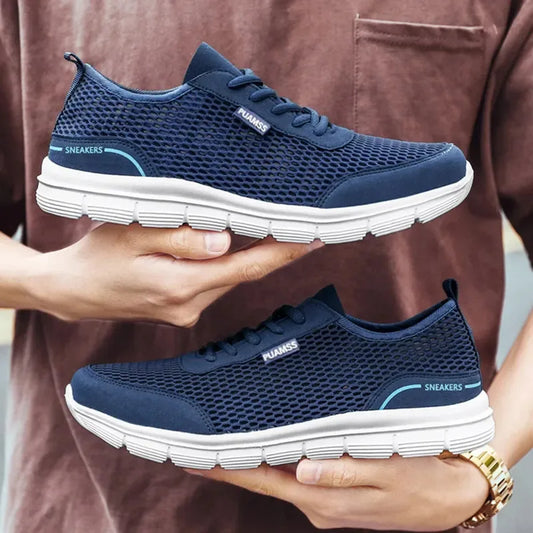 Men’s Lightweight Mesh Sneakers – Breathable Summer Running Sports Shoes