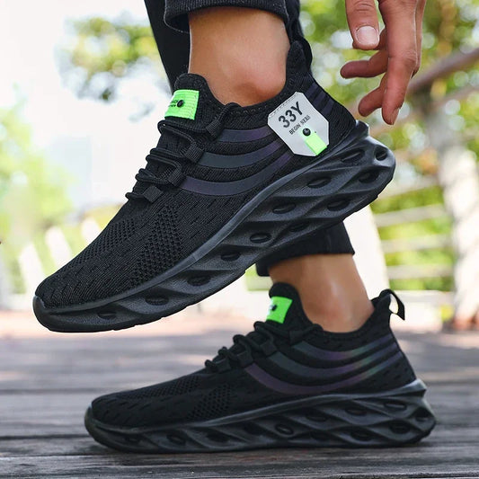 Men’s Lightweight Mesh Running Sneakers – Breathable, Non-Slip, Stylish Design