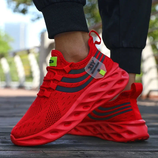 Men’s Lightweight Mesh Running Sneakers – Breathable, Non-Slip, Stylish Design