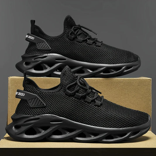 Men’s Breathable Summer Sneakers – Lightweight Running Shoes (Up to Size 46)