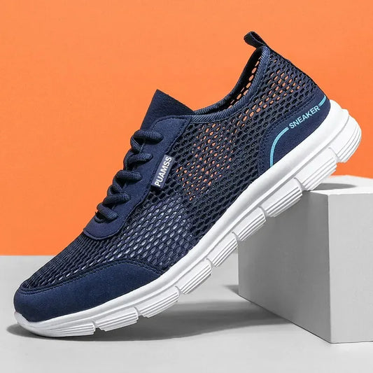 Men’s Lightweight Mesh Sneakers – Breathable Summer Running Sports Shoes